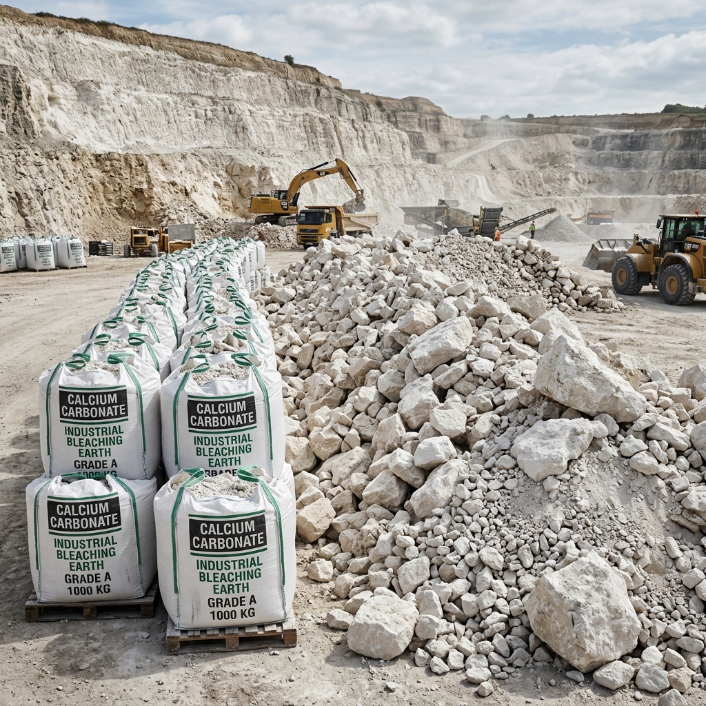Industrial limestone mineral supply