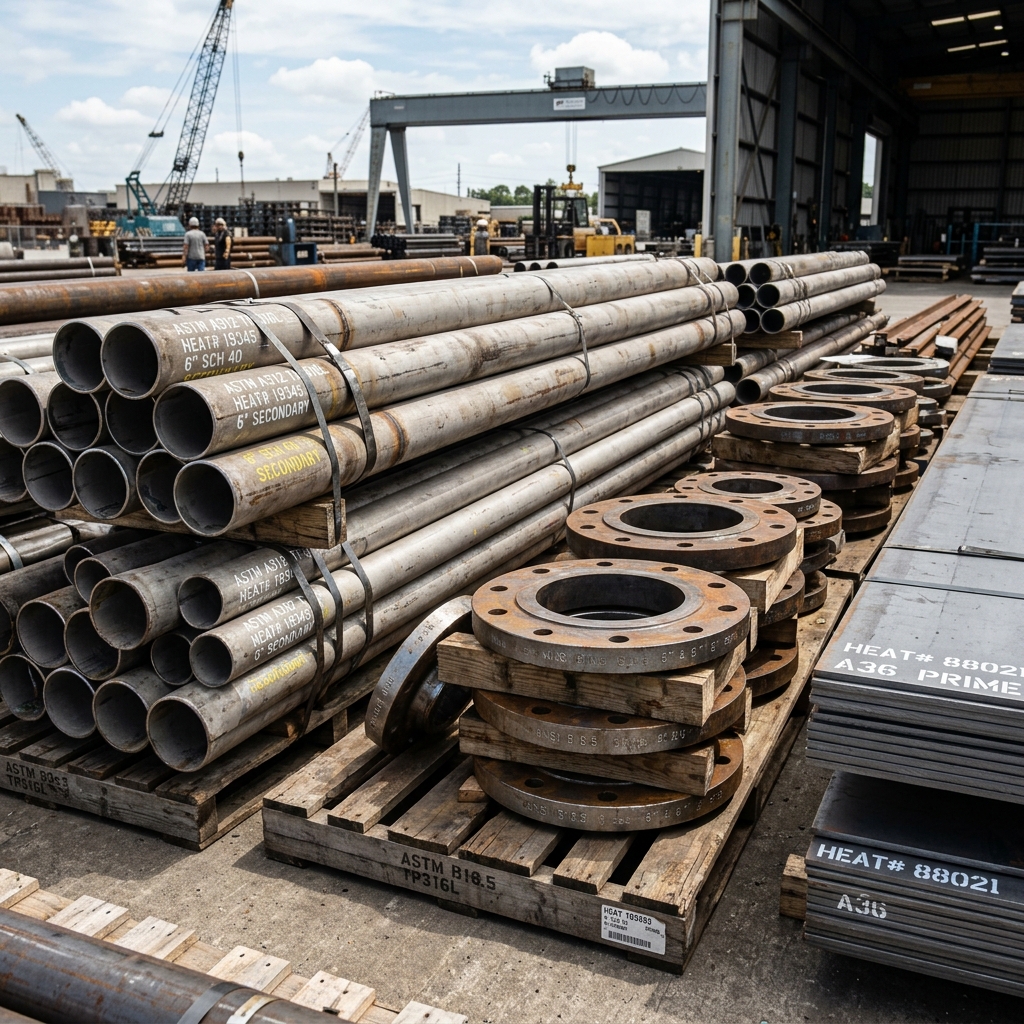 Secondary Stainless Steel pipes flanges plates